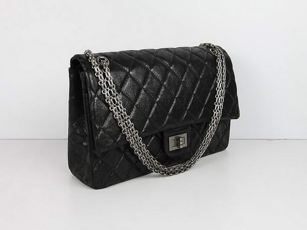 AAA Chanel Classic Bags Original Burst Lambskin Leather A48103 Black Replica